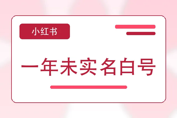 一年未实名白号购买｜小红书账号购买平台｜自动发货